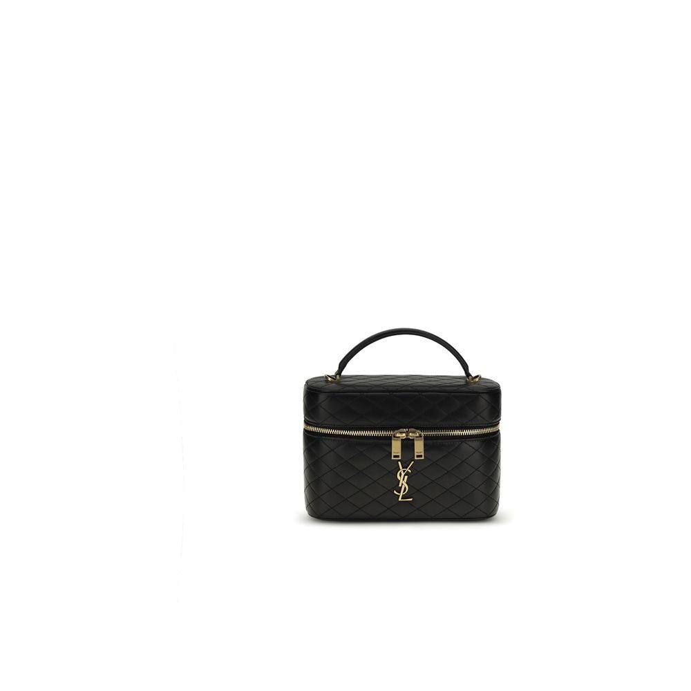 Black Calf Leather Bos Taurus Shoulder Bag - TIZZIL
