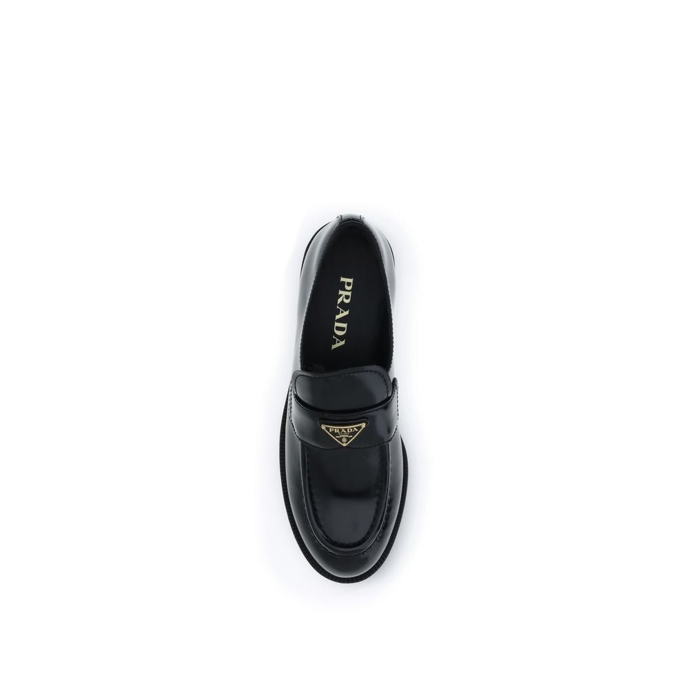 Black Calf Leather Bos Taurus Slip - On Loafers - TIZZIL