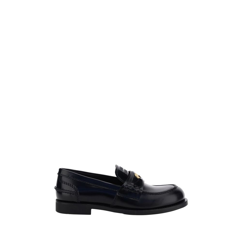 Black Calf Leather Bos Taurus Slip - On Loafers - TIZZIL