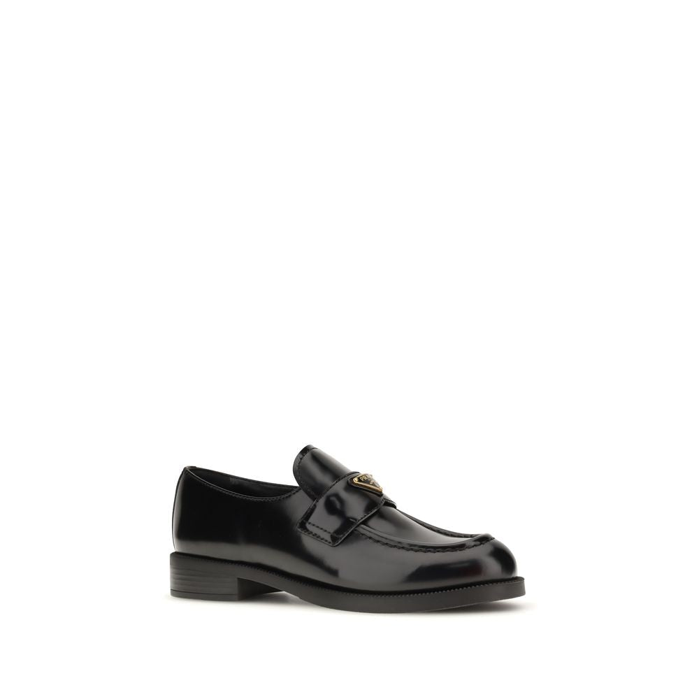 Black Calf Leather Bos Taurus Slip - On Loafers - TIZZIL