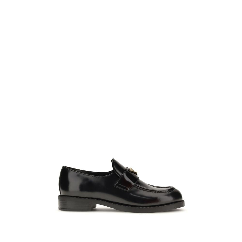 Black Calf Leather Bos Taurus Slip - On Loafers - TIZZIL