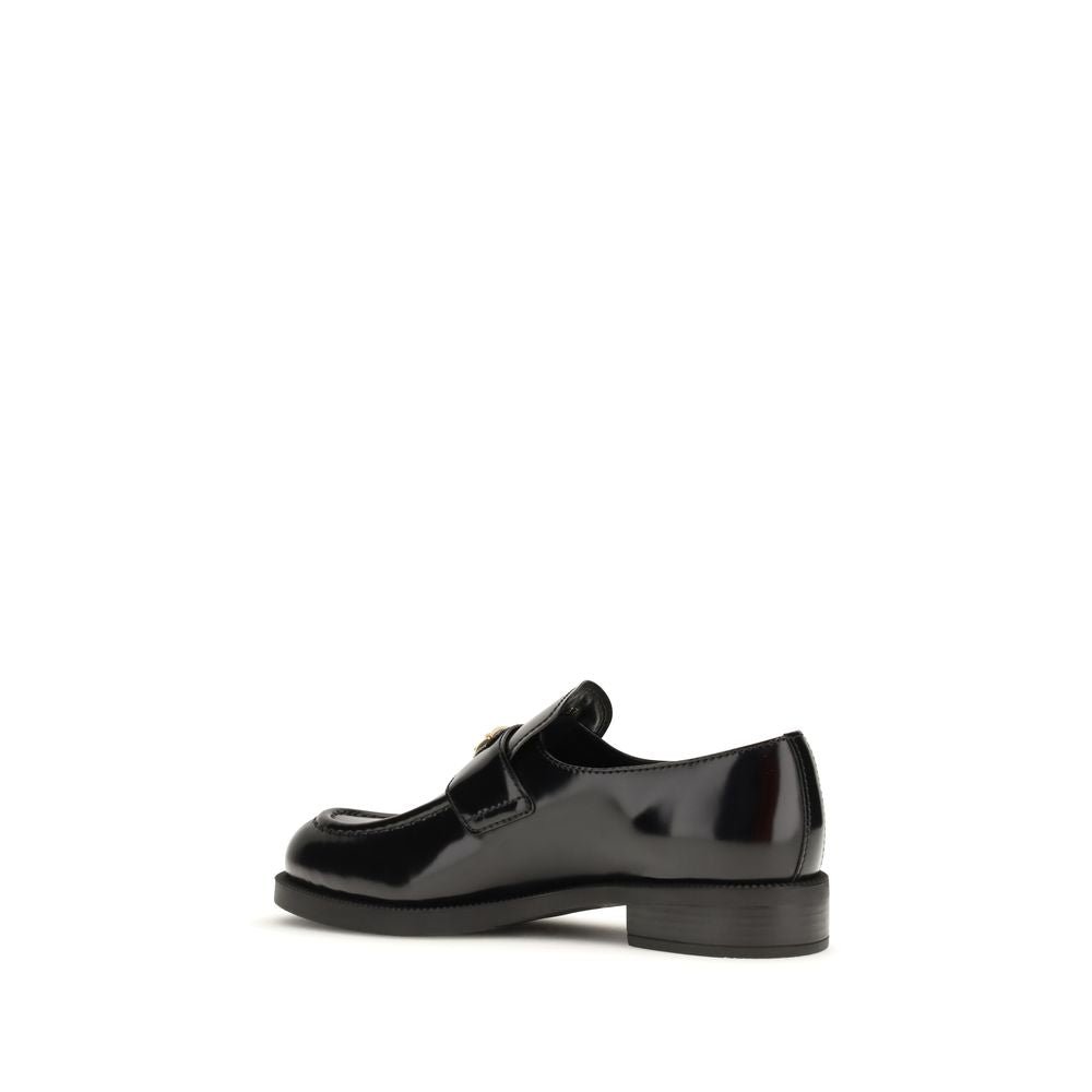 Black Calf Leather Bos Taurus Slip - On Loafers - TIZZIL