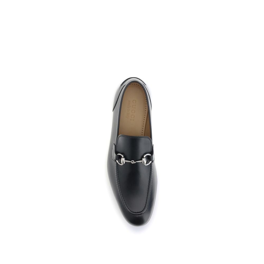 Black Calf Leather Bos Taurus Slip - On Loafers - TIZZIL