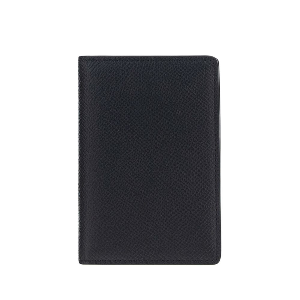 Black Calf Leather Bos Taurus Wallet - TIZZIL
