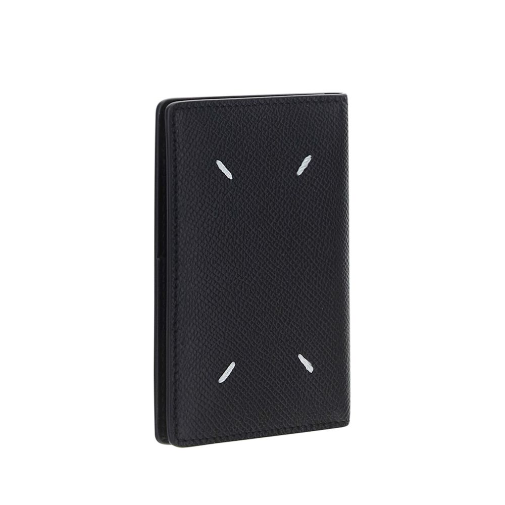 Black Calf Leather Bos Taurus Wallet - TIZZIL