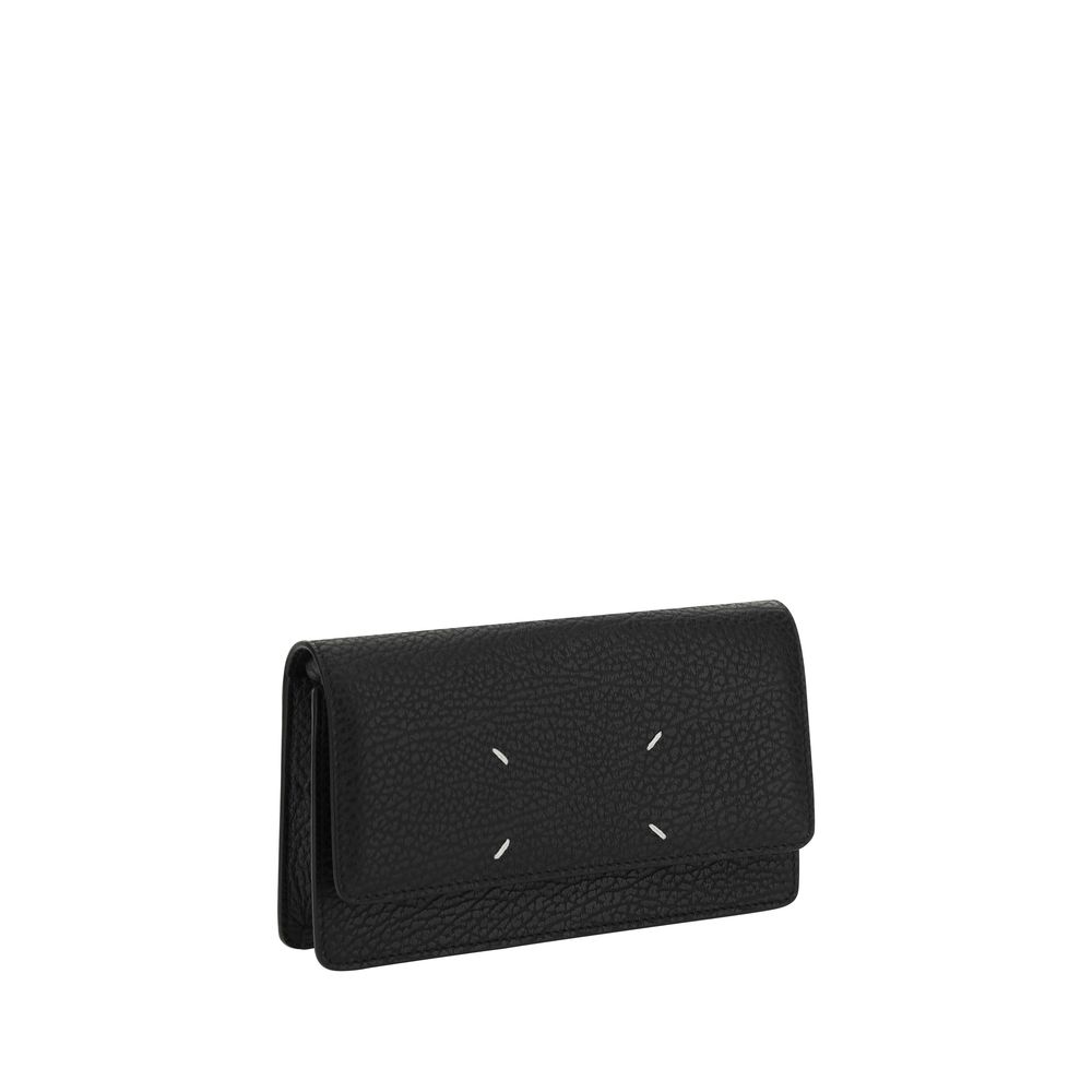 Black Calf Leather Bos Taurus Wallet - TIZZIL