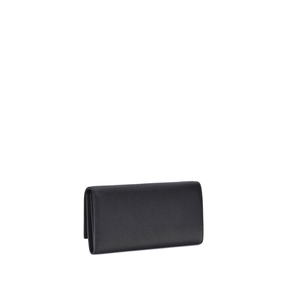 Black Calf Leather Bos Taurus Wallet - TIZZIL