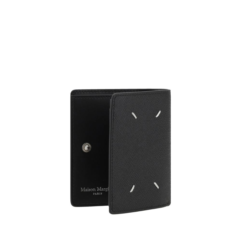 Black Calf Leather Bos Taurus Wallet - TIZZIL