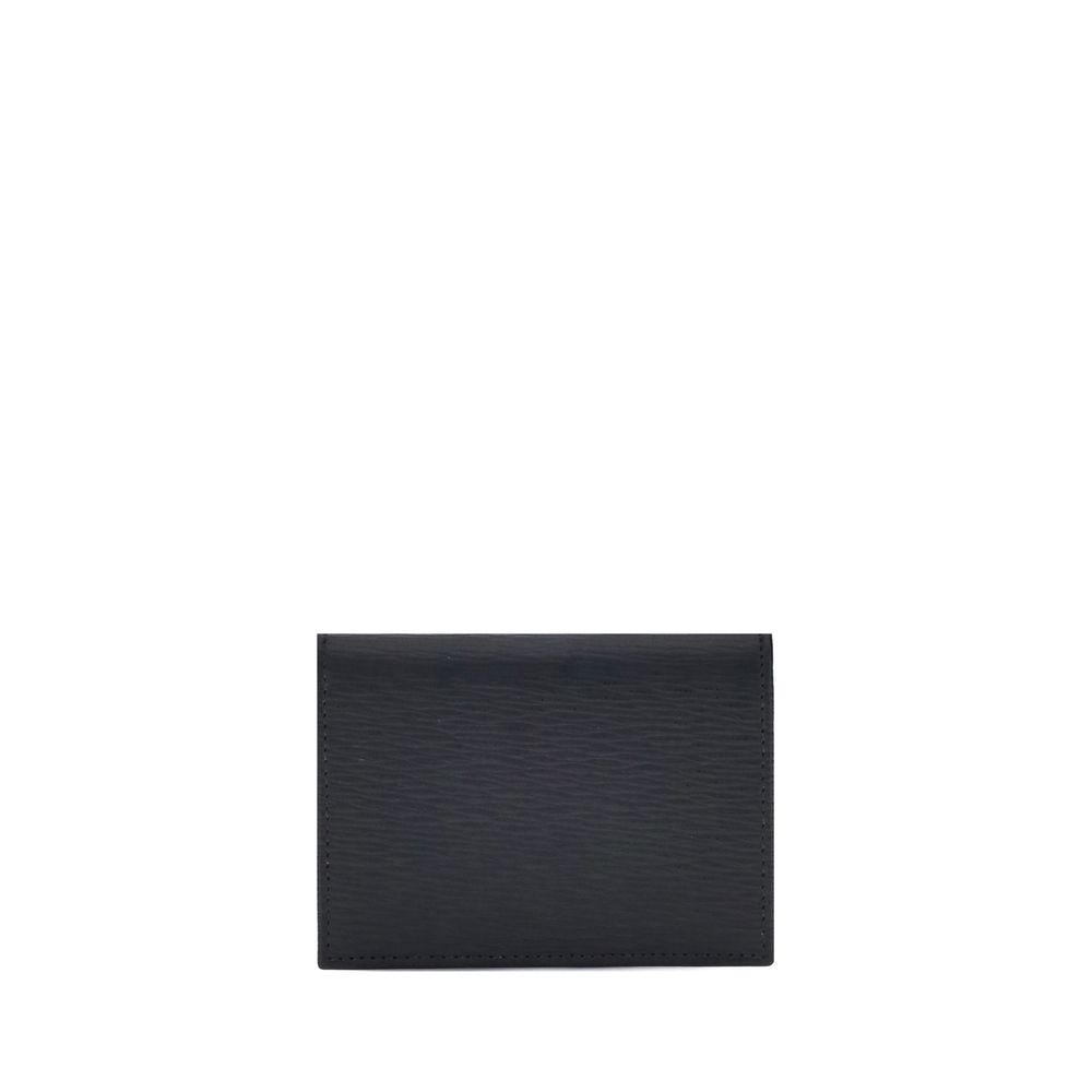 Black Calf Leather Bos Taurus Wallet - TIZZIL