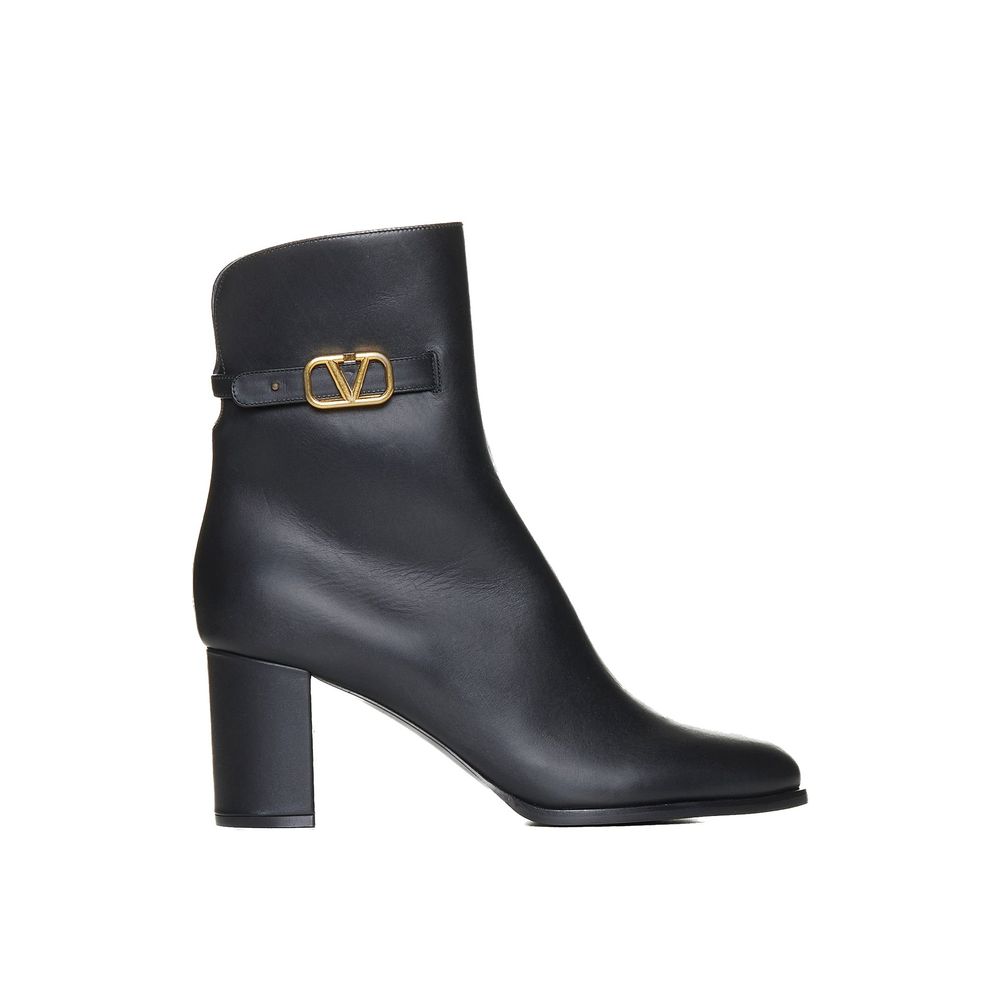 Black Calfskin Ankle Boots - TIZZIL