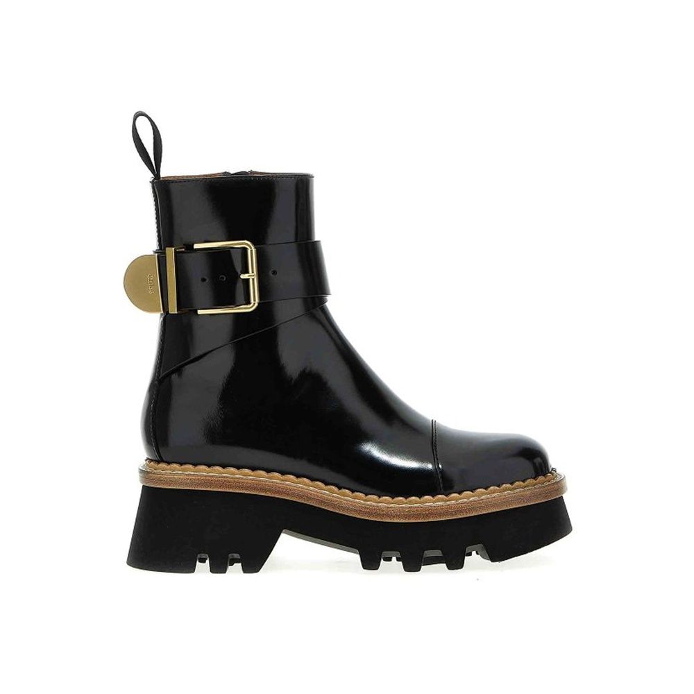 Black Calfskin Ankle Boots - TIZZIL