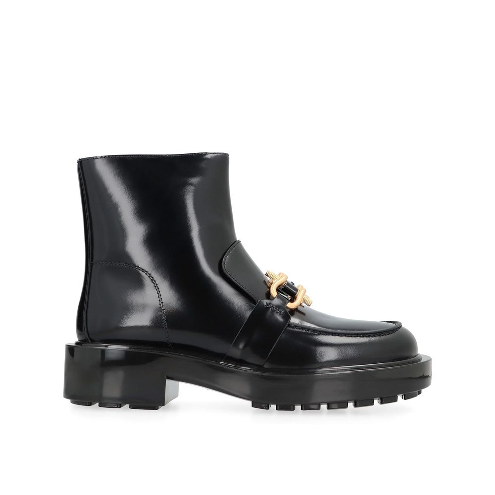 Black Calfskin Ankle Boots - TIZZIL