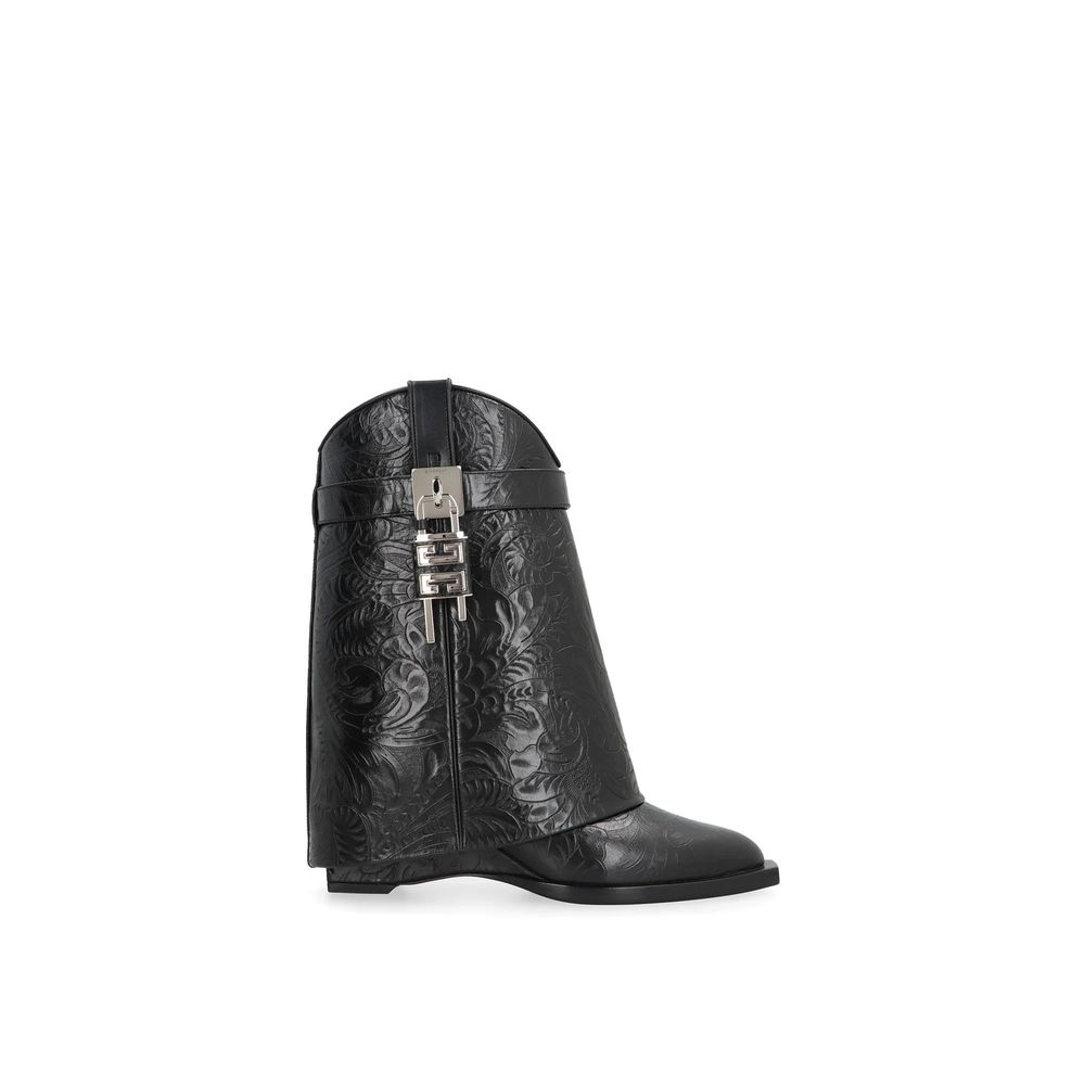 Black Calfskin Ankle Boots - TIZZIL