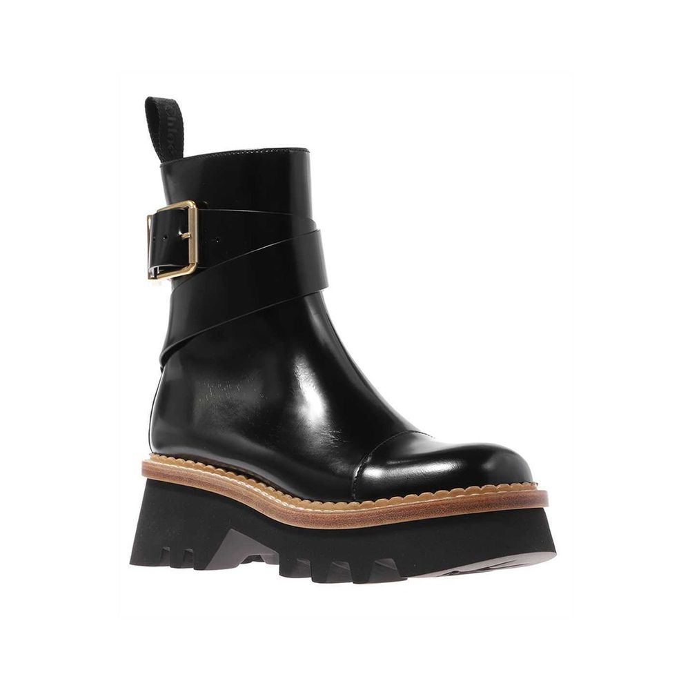 Black Calfskin Ankle Boots - TIZZIL