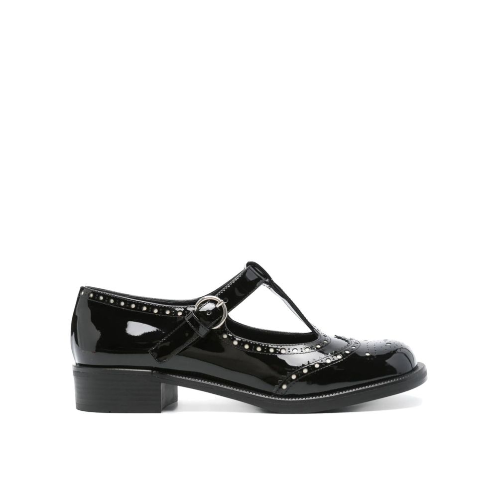 Black Calfskin Ballet Flats - TIZZIL