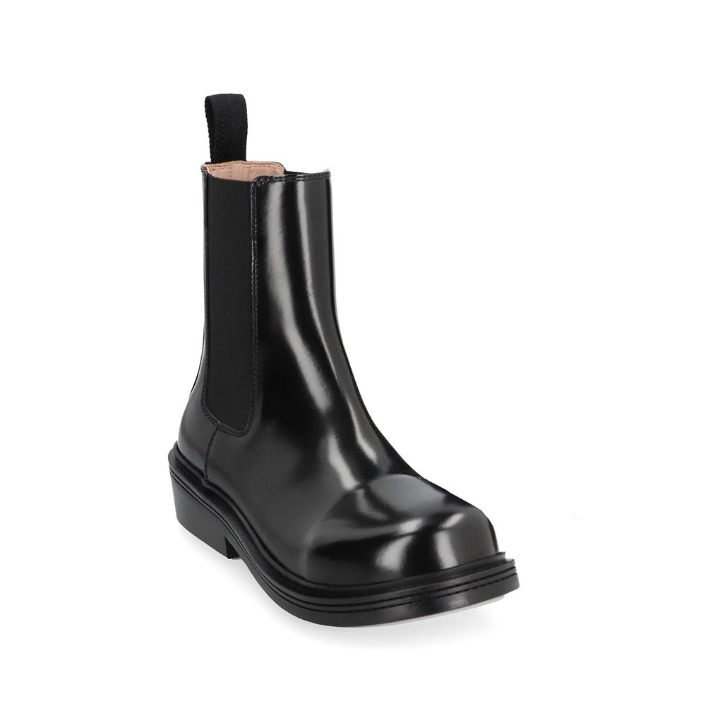Black Calfskin Chelsea Boots - TIZZIL
