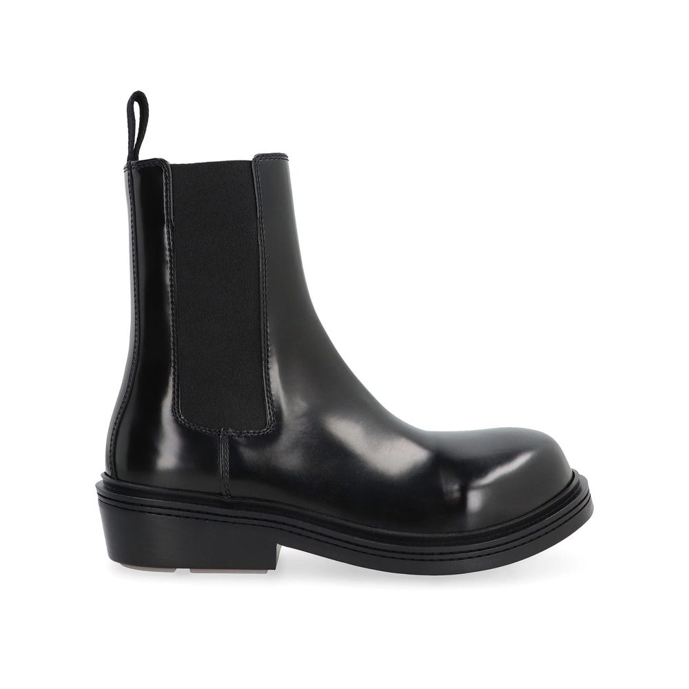 Black Calfskin Chelsea Boots - TIZZIL