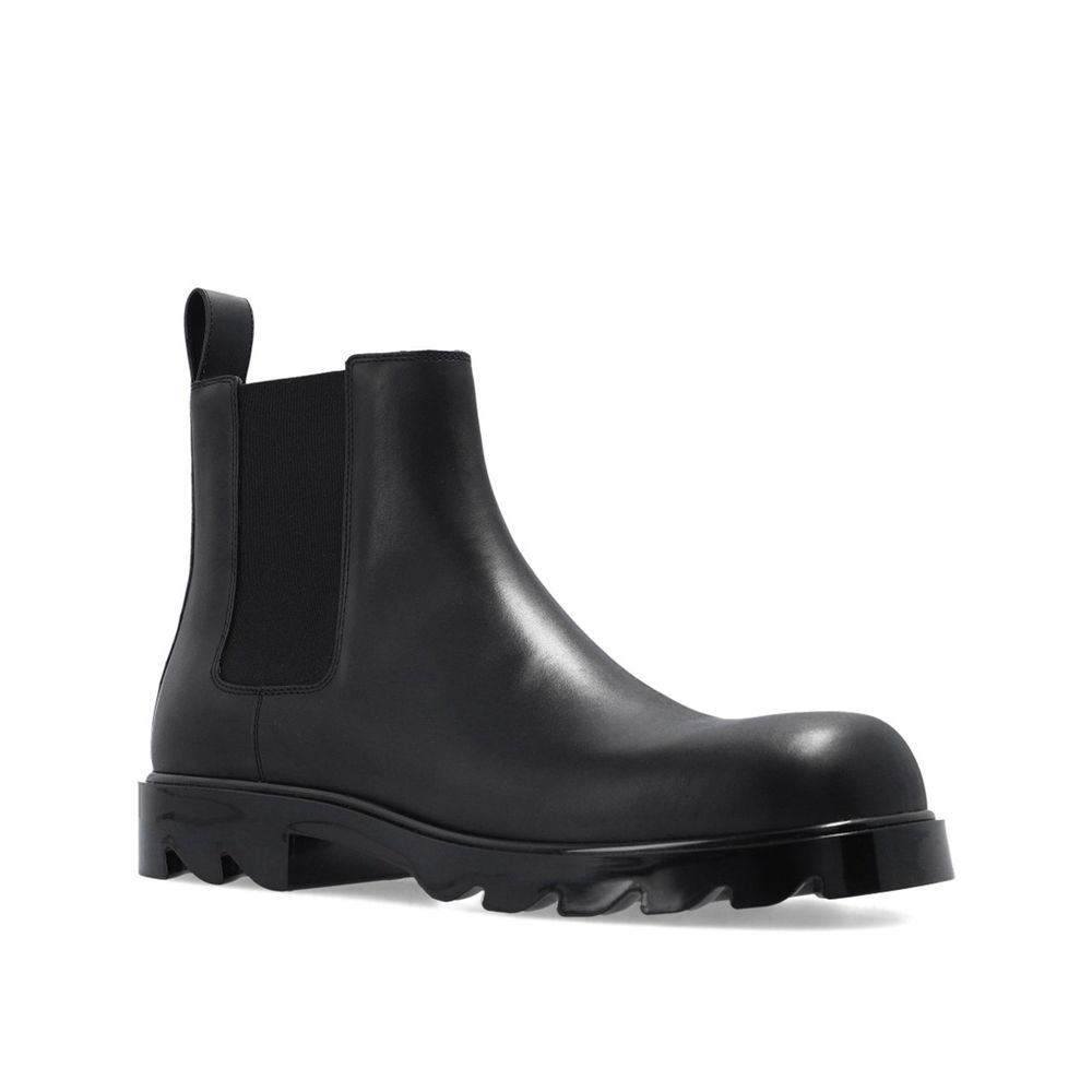 Black Calfskin Chelsea Boots - TIZZIL