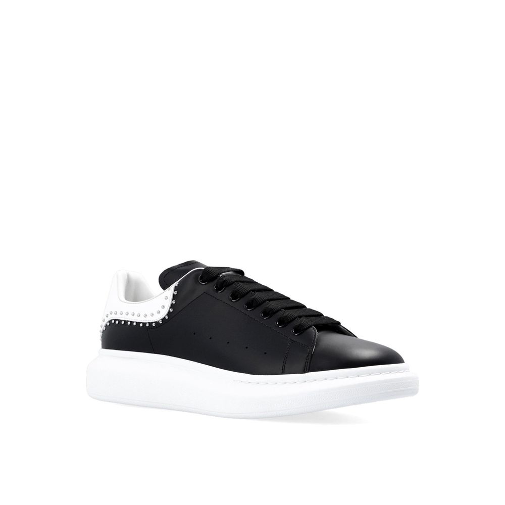 Black Calfskin Chunky Sneakers - TIZZIL
