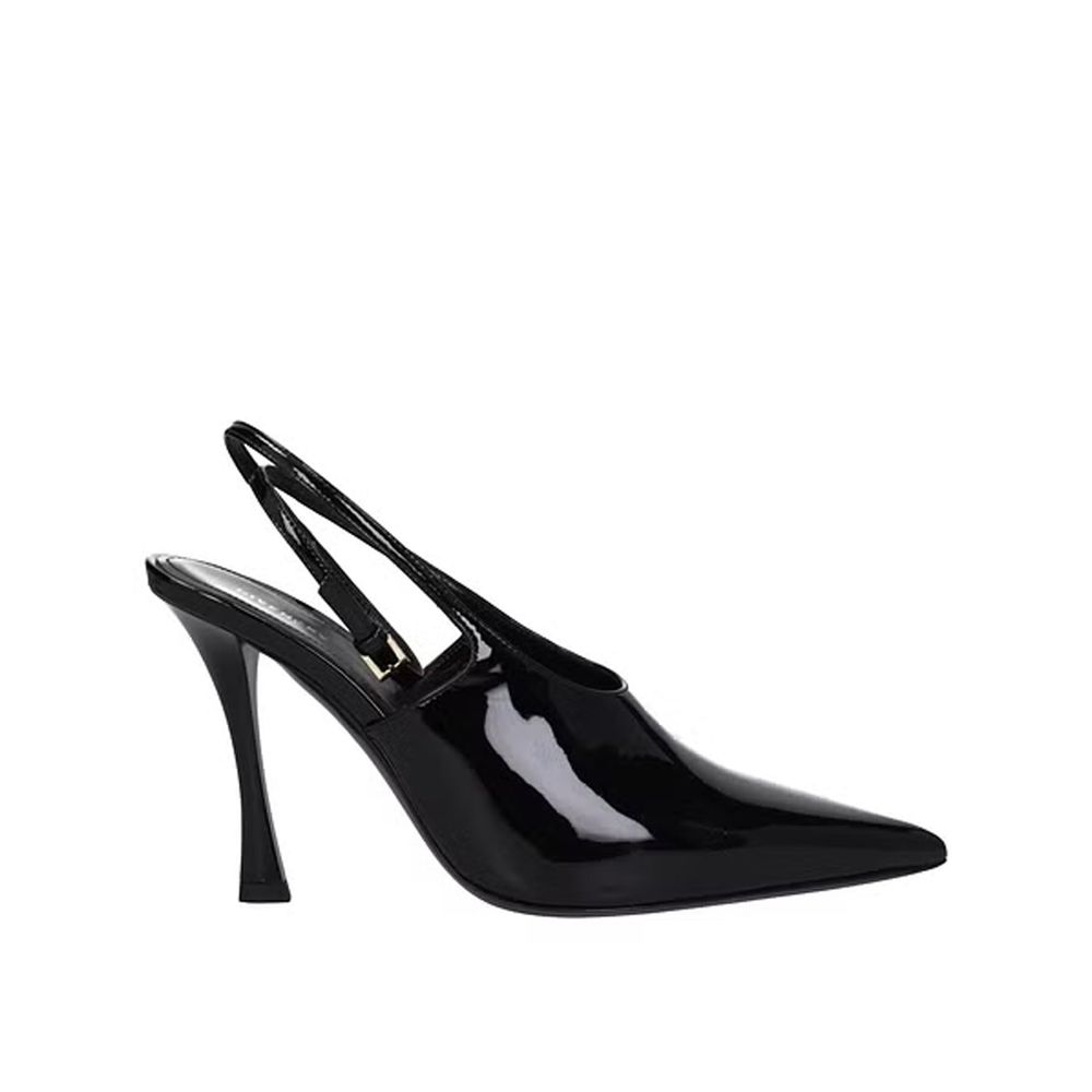 Black Calfskin High Heel Pumps - TIZZIL