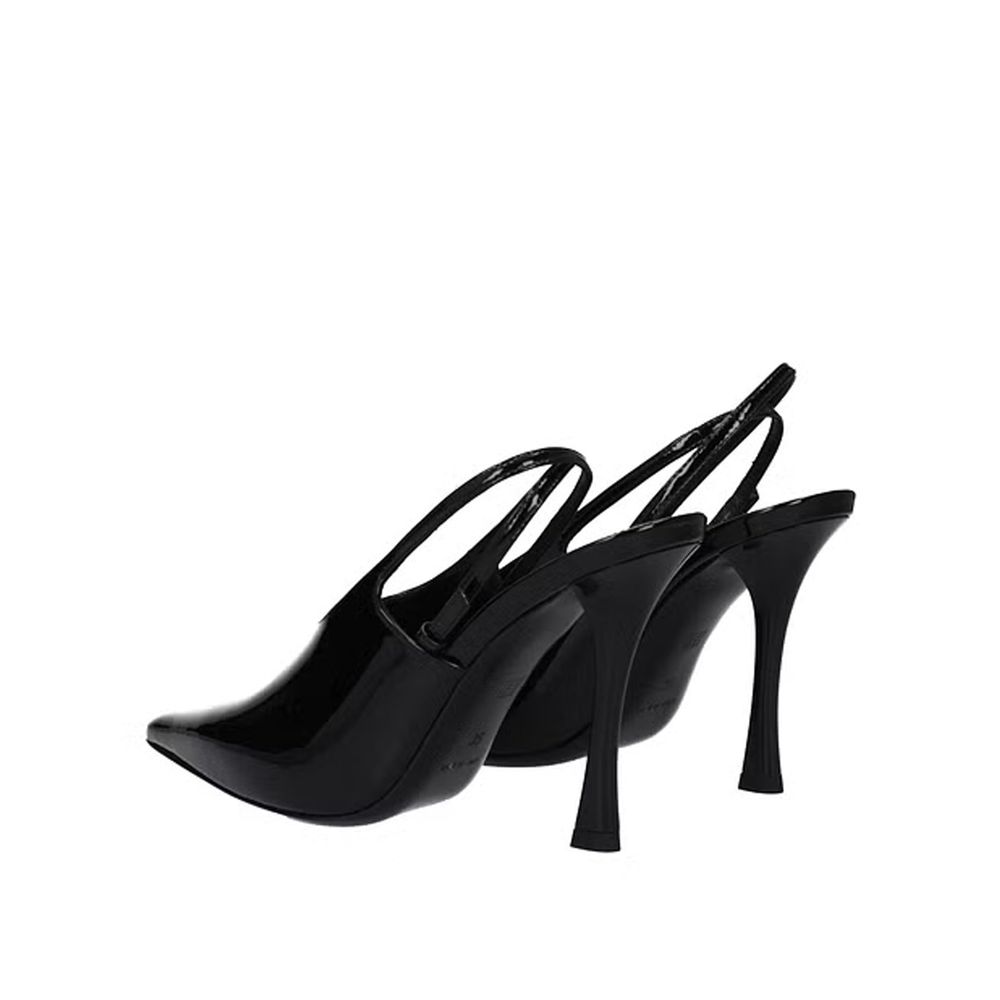 Black Calfskin High Heel Pumps - TIZZIL
