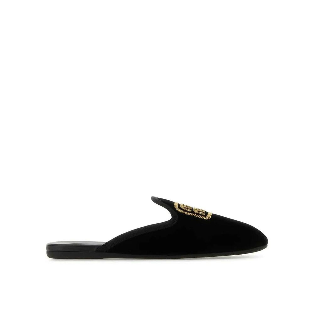 Black Calfskin Mules - TIZZIL
