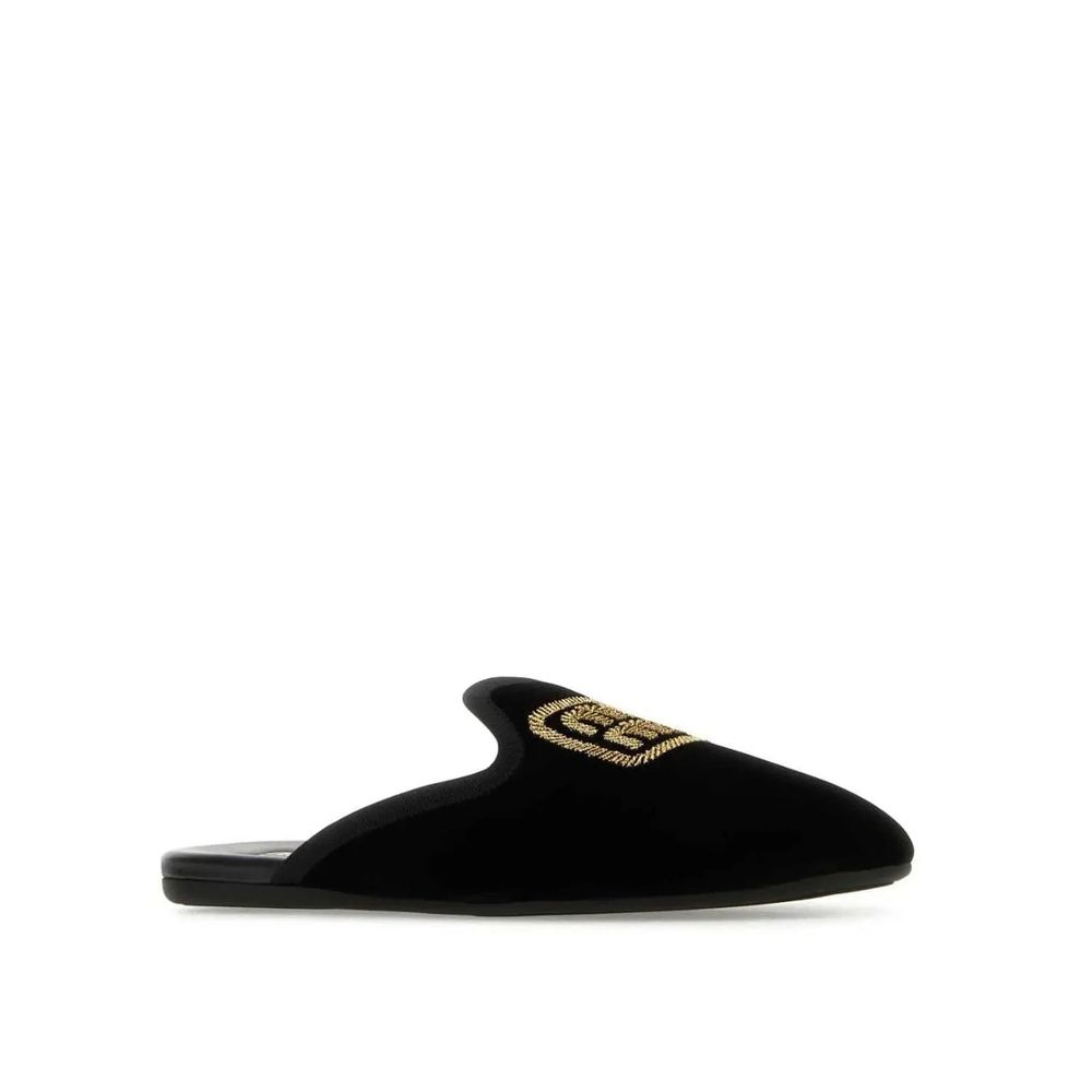 Black Calfskin Mules - TIZZIL