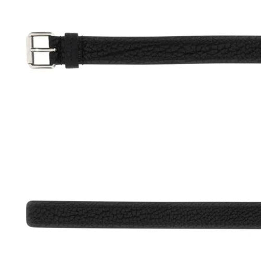 Black Calfskin Regular Belt - TIZZIL