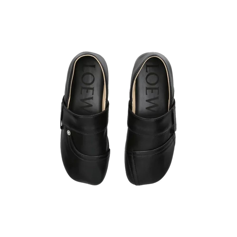 Black Calfskin Slippers - TIZZIL