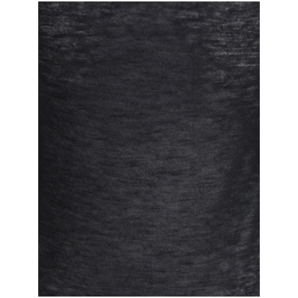 Black Cashmere Long Sleeve T-Shirt - TIZZIL
