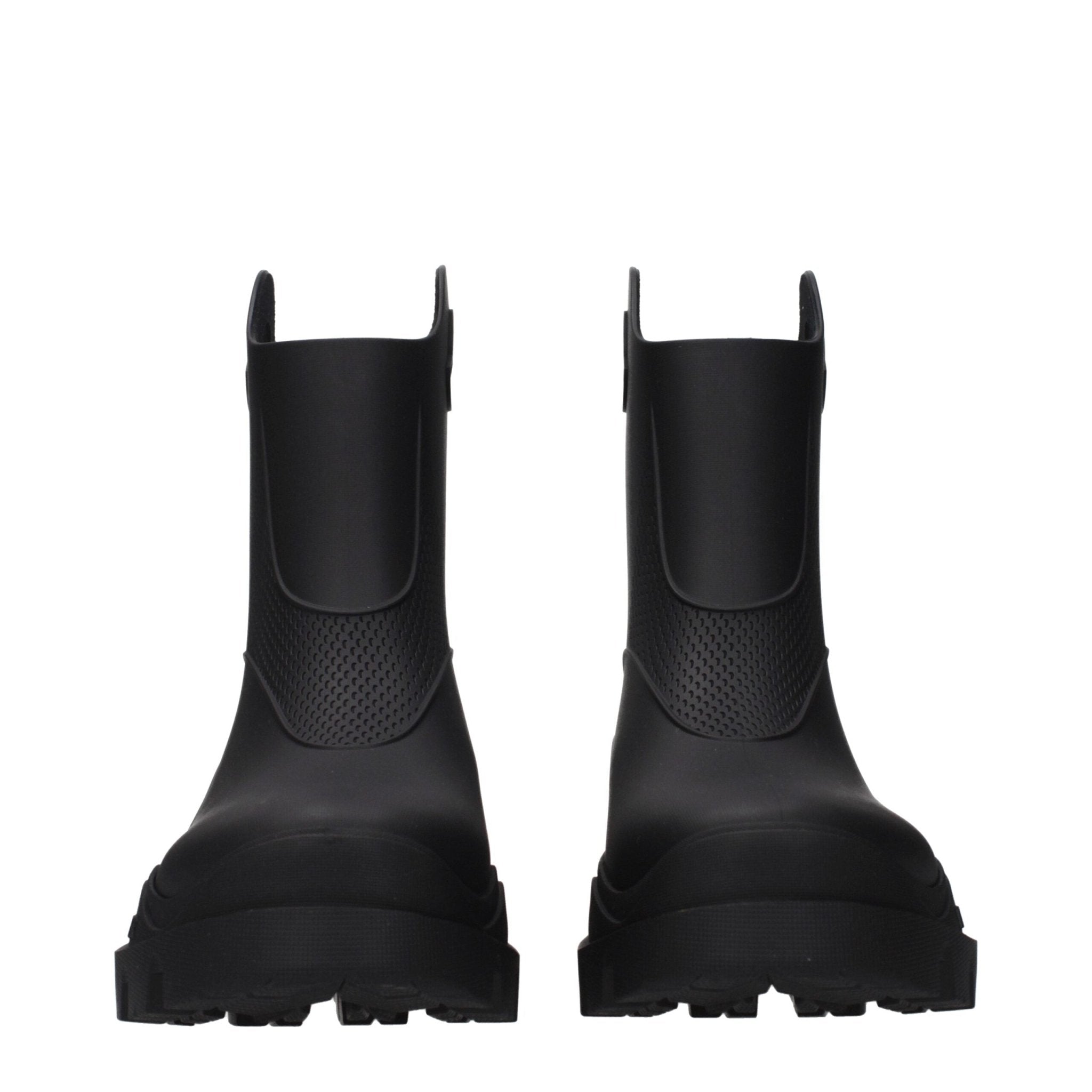 Black Cotton Ankle Boots - TIZZIL