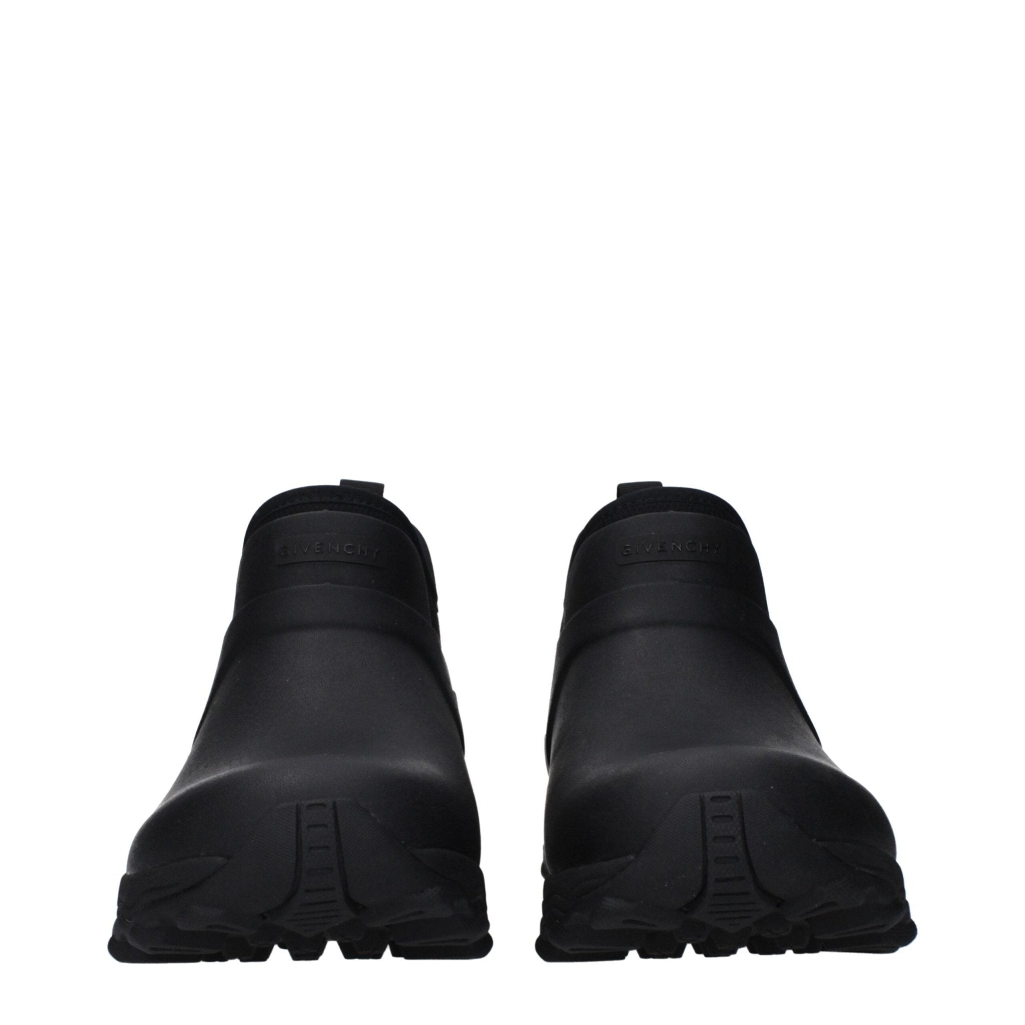 Black Cotton Ankle Boots - TIZZIL