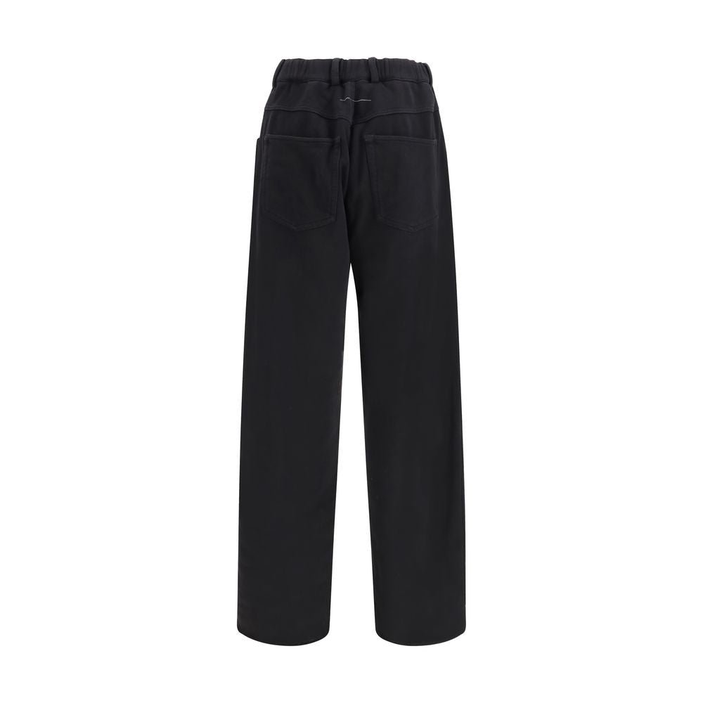 Black Cotton Athletic Pants - TIZZIL