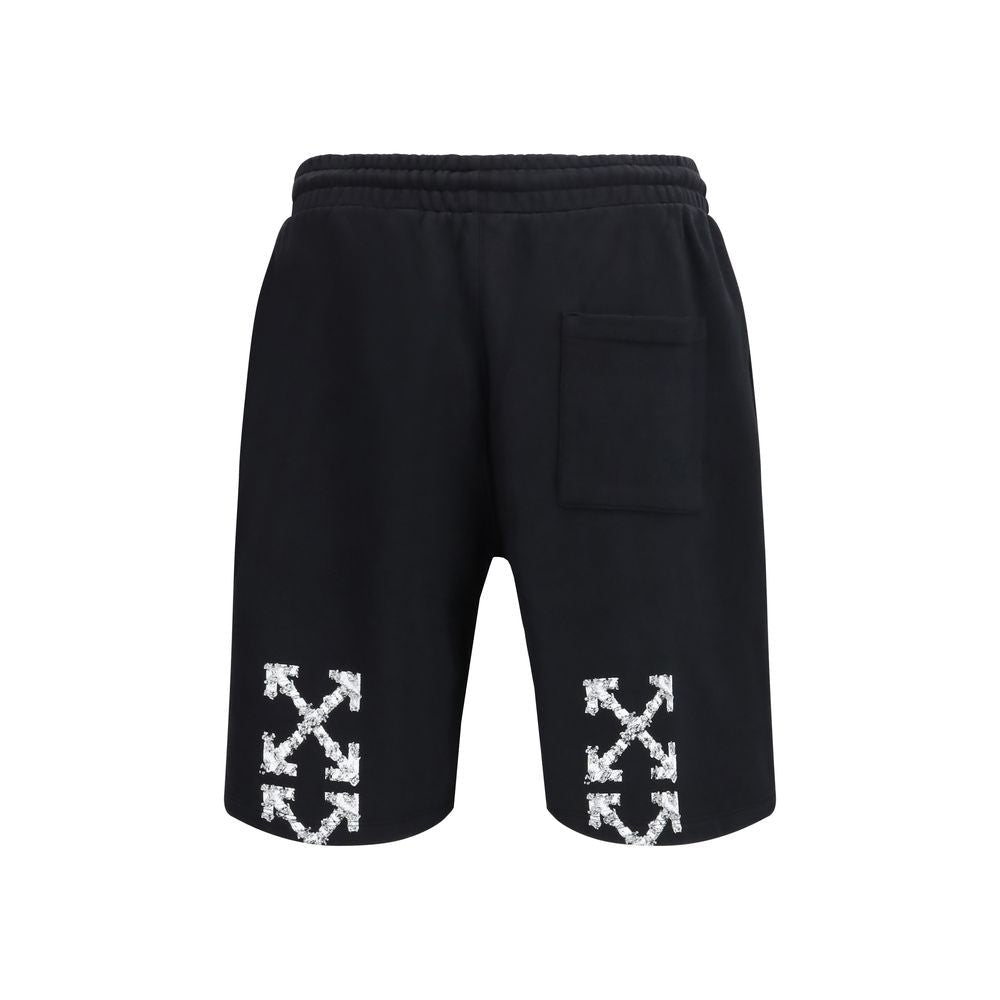 Black Cotton Bermuda Shorts - TIZZIL