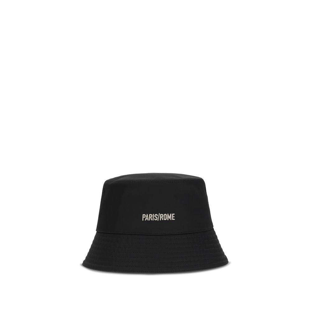 Black Cotton Bucket Hat - TIZZIL