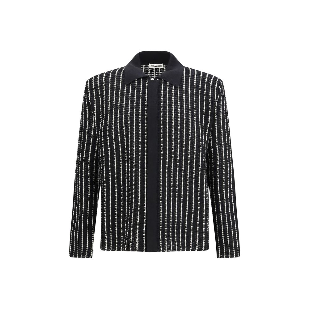 Black Cotton Cardigan - TIZZIL