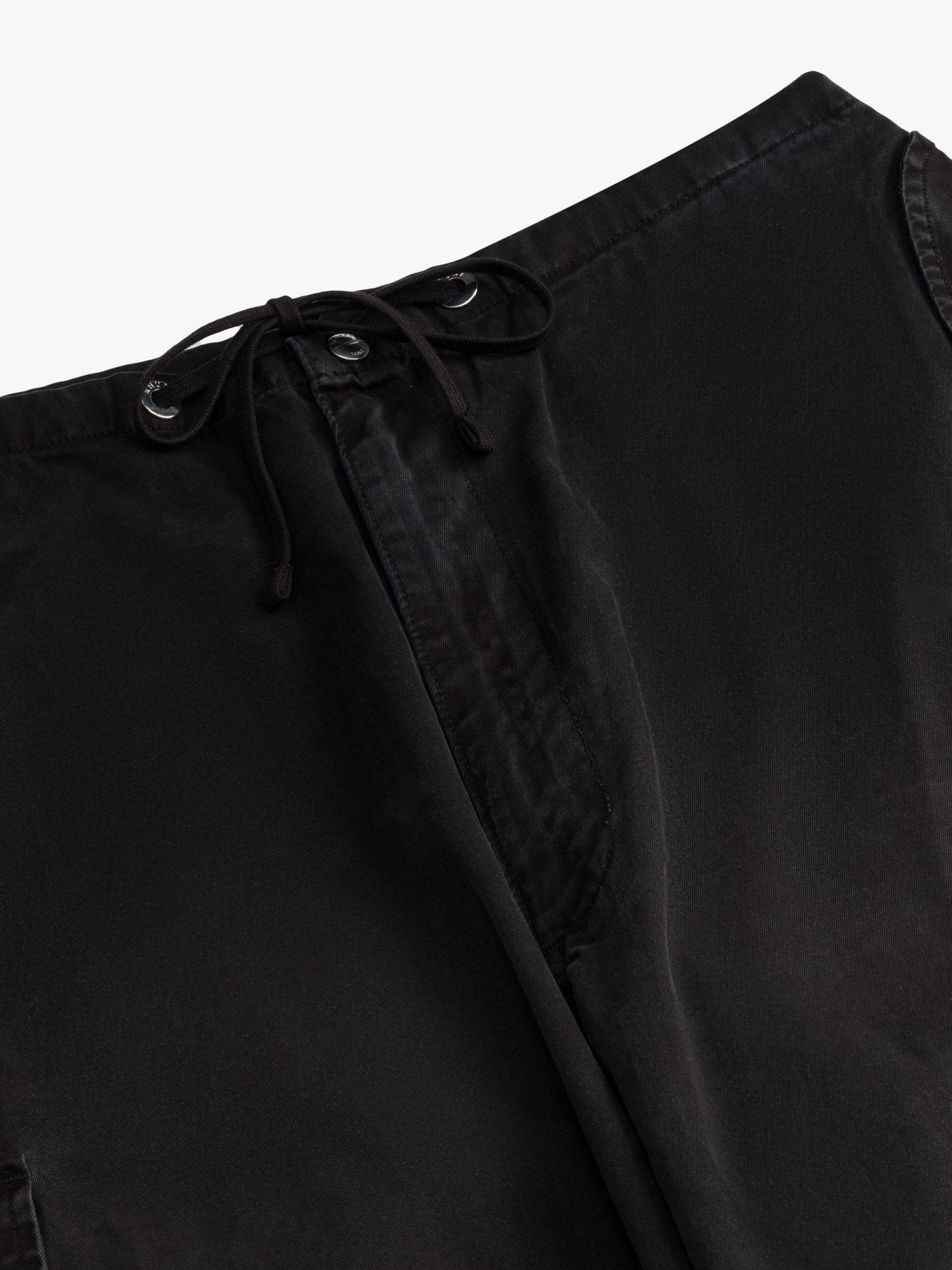 Black Cotton Cargo Pants - TIZZIL