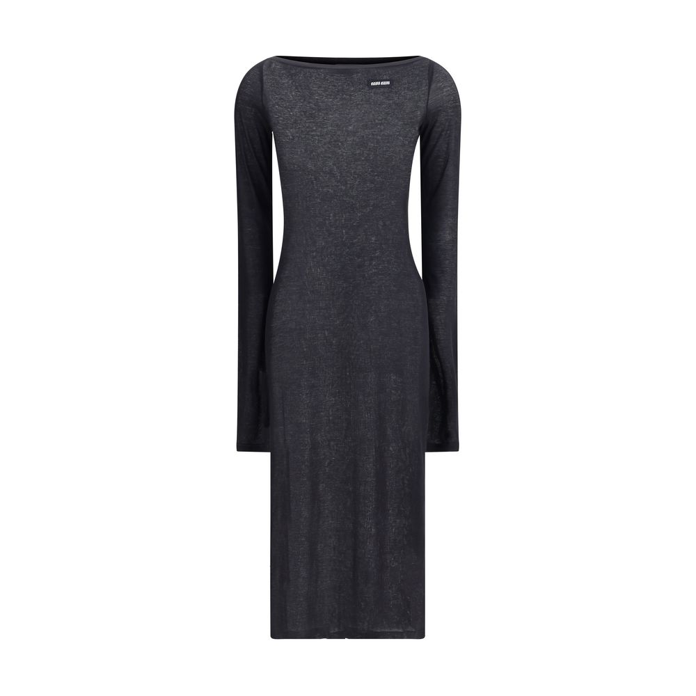 Black Cotton Casual Dress - TIZZIL