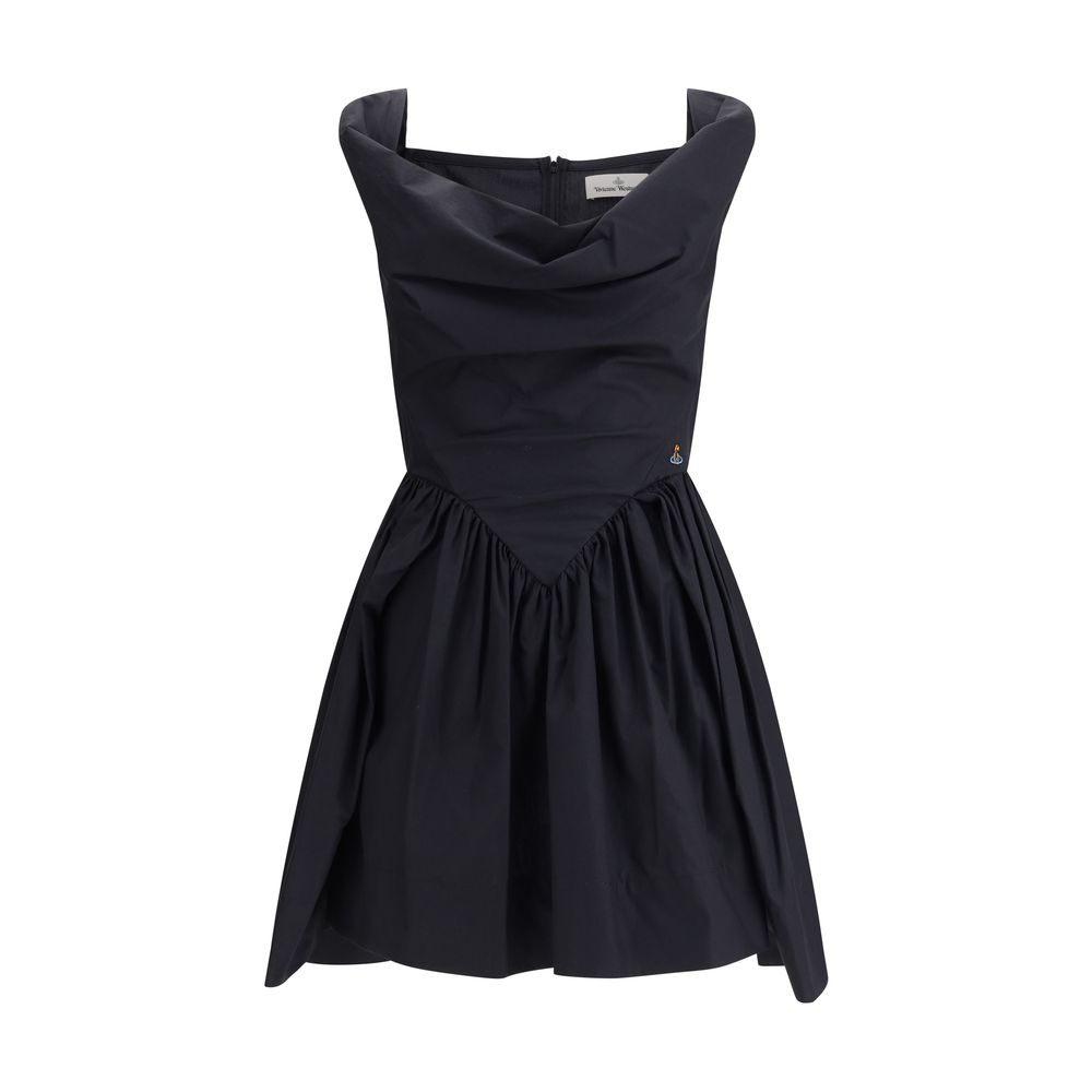 Black Cotton Casual Dress - TIZZIL