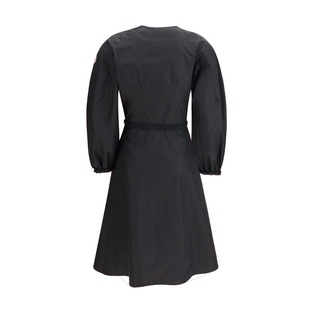 Black Cotton Casual Dress - TIZZIL
