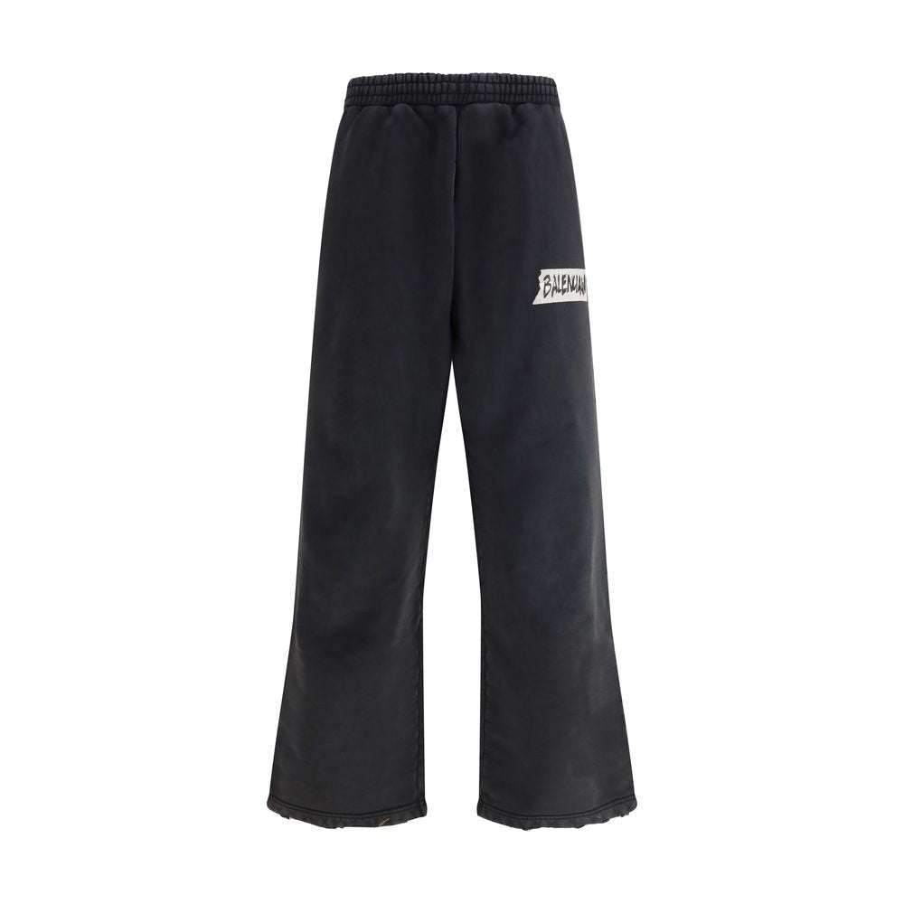 Black Cotton Casual Pants - TIZZIL