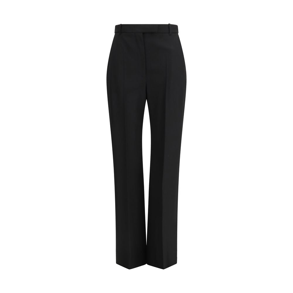 Black Cotton Dress Pants - TIZZIL