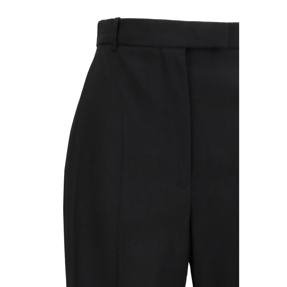 Black Cotton Dress Pants - TIZZIL