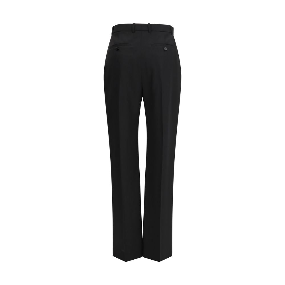 Black Cotton Dress Pants - TIZZIL