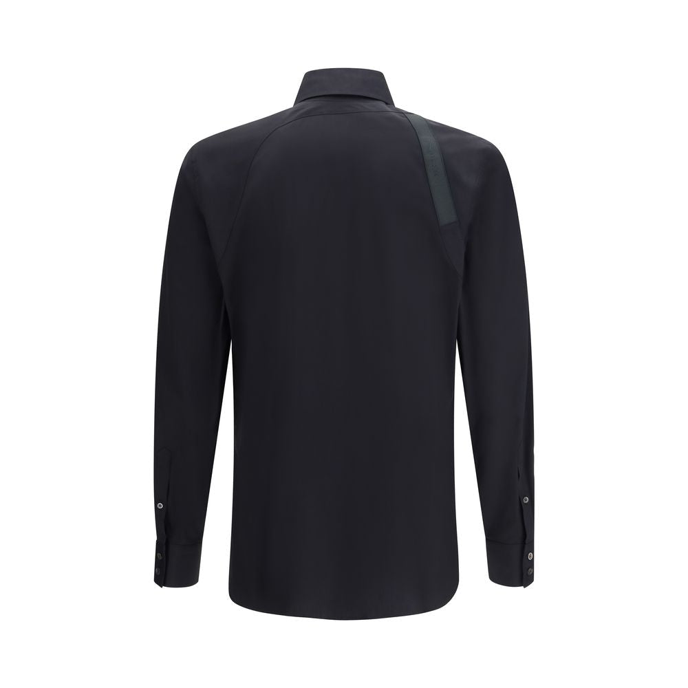 Black Cotton Dress Shirt - TIZZIL