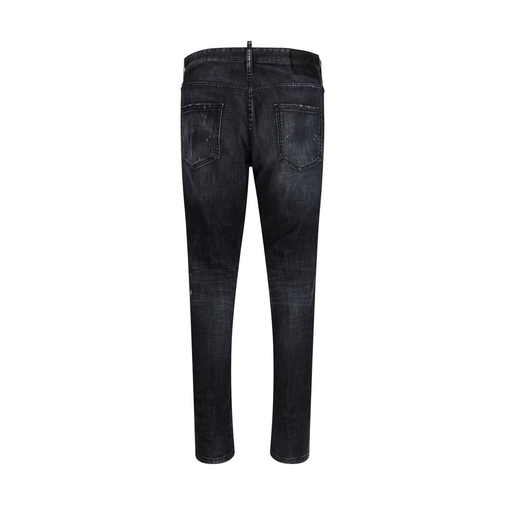 Black Cotton Jeans Denim - TIZZIL