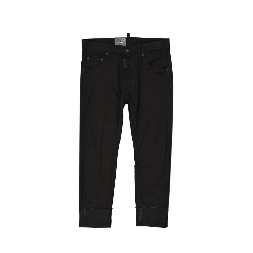 Black Cotton Jeans Denim - TIZZIL