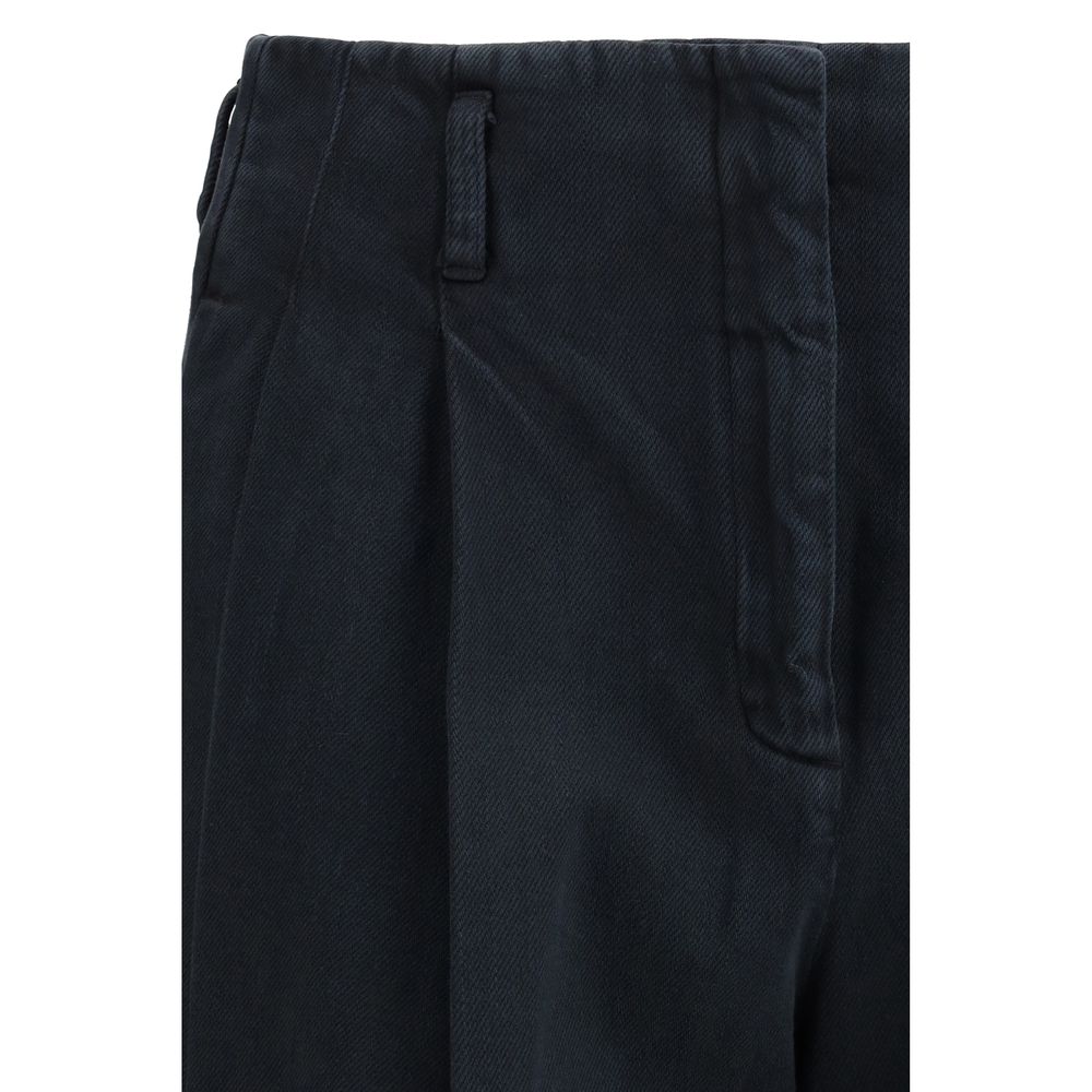Black Cotton Jeans Denim - TIZZIL