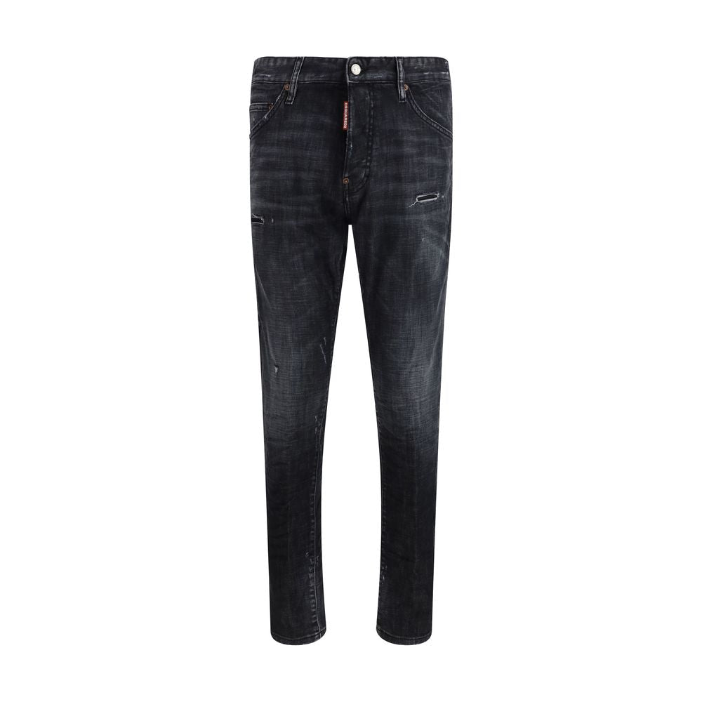 Black Cotton Jeans Denim - TIZZIL