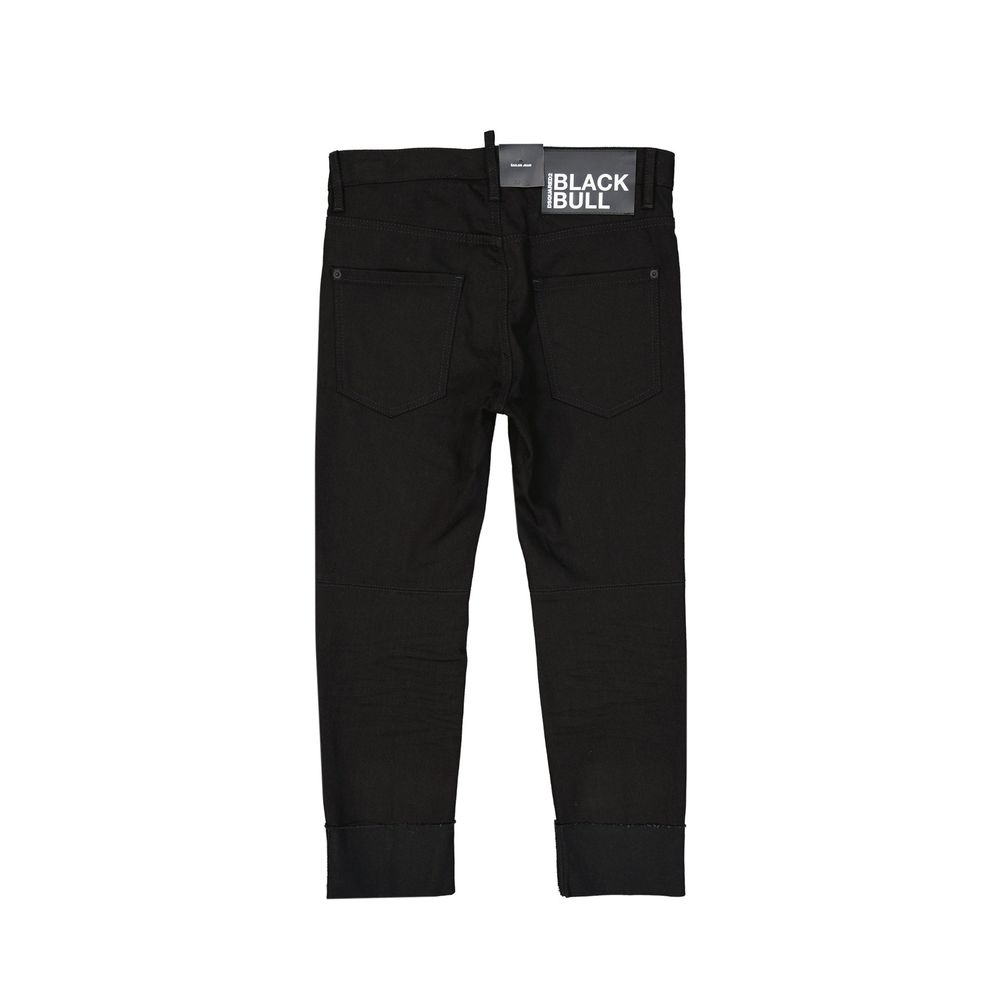 Black Cotton Jeans Denim - TIZZIL